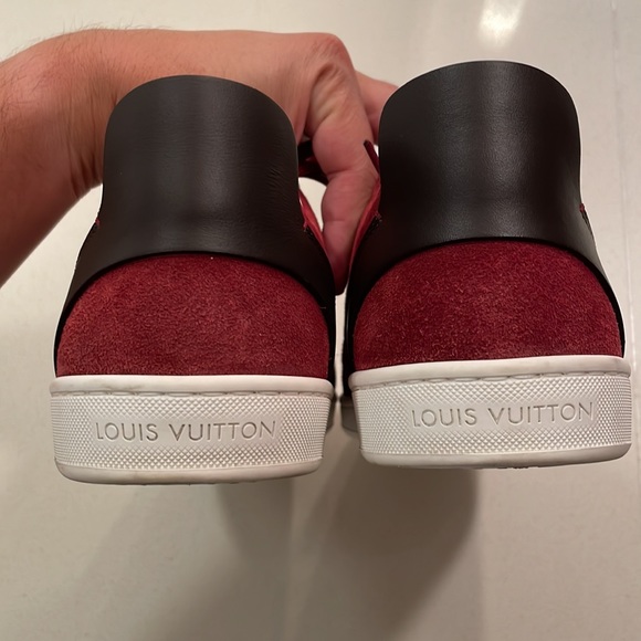 Louis Vuitton - Red Suede Sneakers - Picture 5 of 10